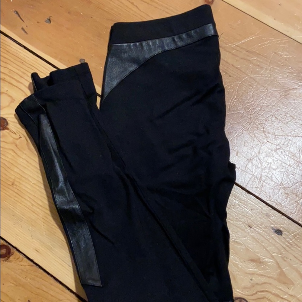 Helmut Lang leather leggings
